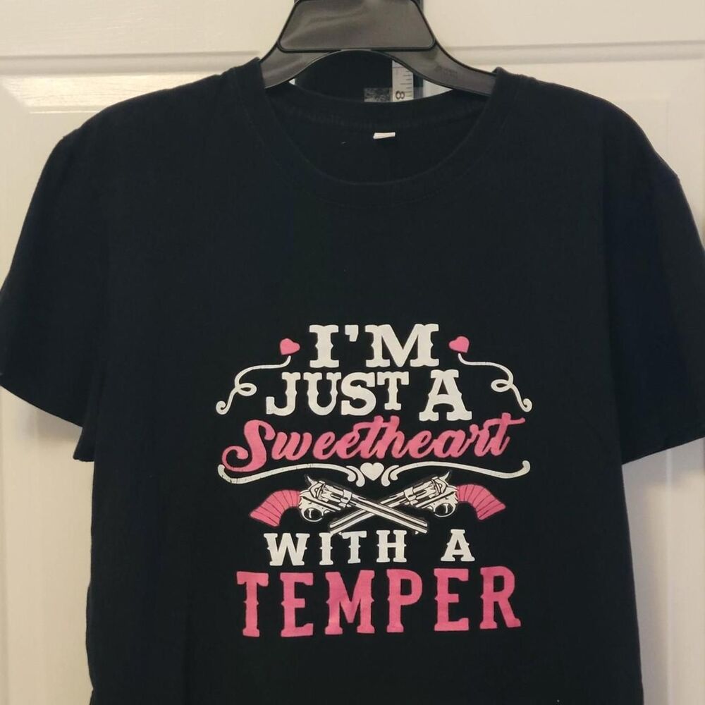 Y2K Graphic Tee - "I'm Just A Sweetheart With A Temper"